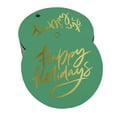 thumbnail image 1 of Inkdotpot Pack Of 100 Real Gold Foil Paper Tags Happy Holiday Favor Hang Tags, 1 of 7