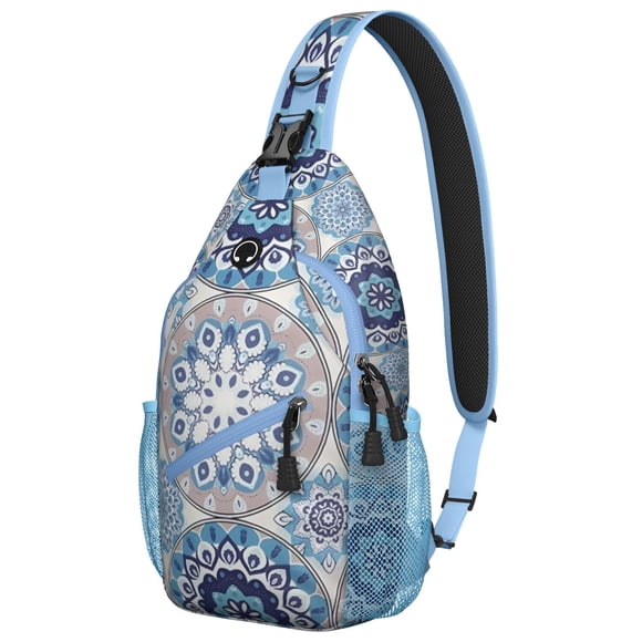 Sac à Dos à Bandoulière Style Tribal Vintage Léger pour Voyage en Plein Air, Randonnée et Photographie