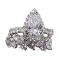 thumbnail image 1 of asddcavvf Silver Promise Rings Delicate Design Knot Set Diamond Fashion Ring Wedding Ring for Women, 1 of 8