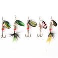 thumbnail image 6 of LELINTA 10pcs Fishing Lure Spinnerbait, Colorful Hard Metal Baits Fishing Lure Kit Set, Bass Trout Salmon Hard Metal Spinner Baits Kit with Tackle Boxes, 6 of 7