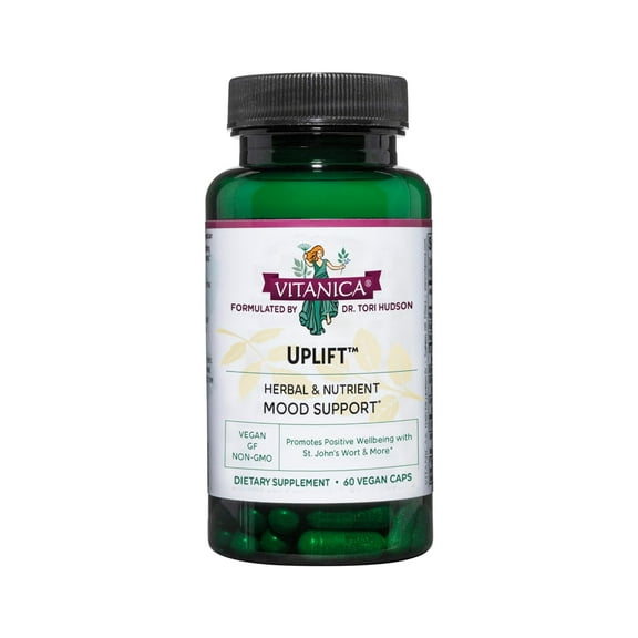 Vitanica Uplift, Mood and Emotional Support, Vegan, 60 Capsules