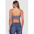 thumbnail image 4 of Women's Gingham Tie Shoulder Open Back Cami, 4 of 4