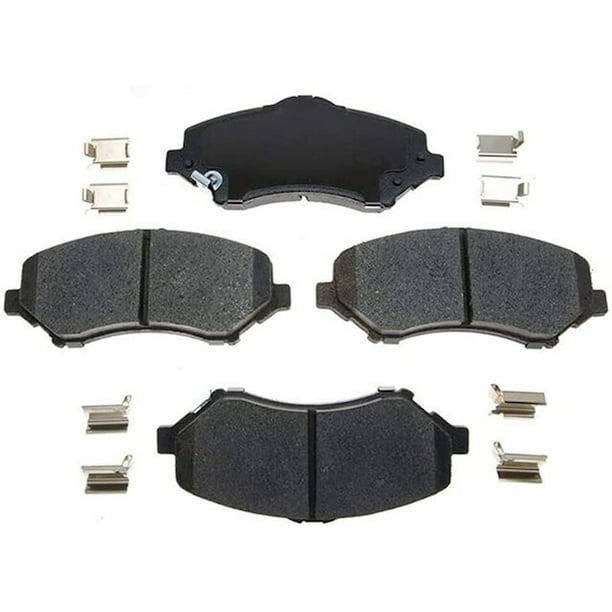Front Brake Pad Set - Compatible with 2007 - 2018 Jeep Wrangler 2008 2009  2010 2011 2012 2013 2014 2015 2016 2017 