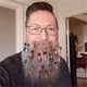 thumbnail image 2 of Luces navideñas para barba, mini campanas, pinza para barba, adornos navideños, 2 of 3