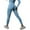 Sky Blue, variant on OSOLU New Knitted Seamless Push Up Tight Yoga Pants For Women High Waist And Show Running And Fitness Pants Workout Stretchy Running Tummy Control Joggers Bottoms Blue S
