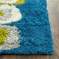 thumbnail image 5 of SAFAVIEH Clark Abstract Shag Area Rug, Blue/Multi, 5' x 5' Square, 5 of 10