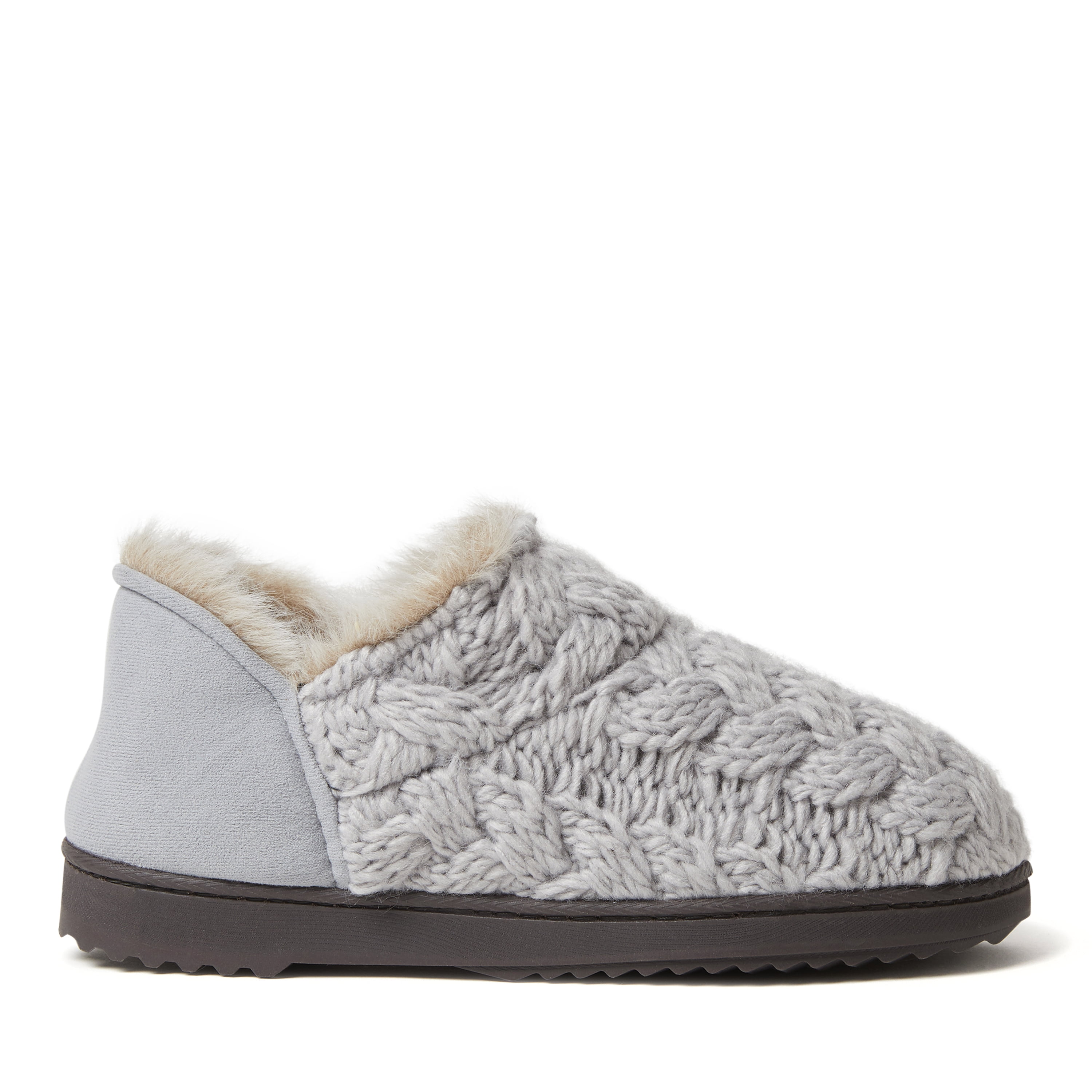 Dearfoams Dearfoams Women's Textured Knit Bootie Slippers