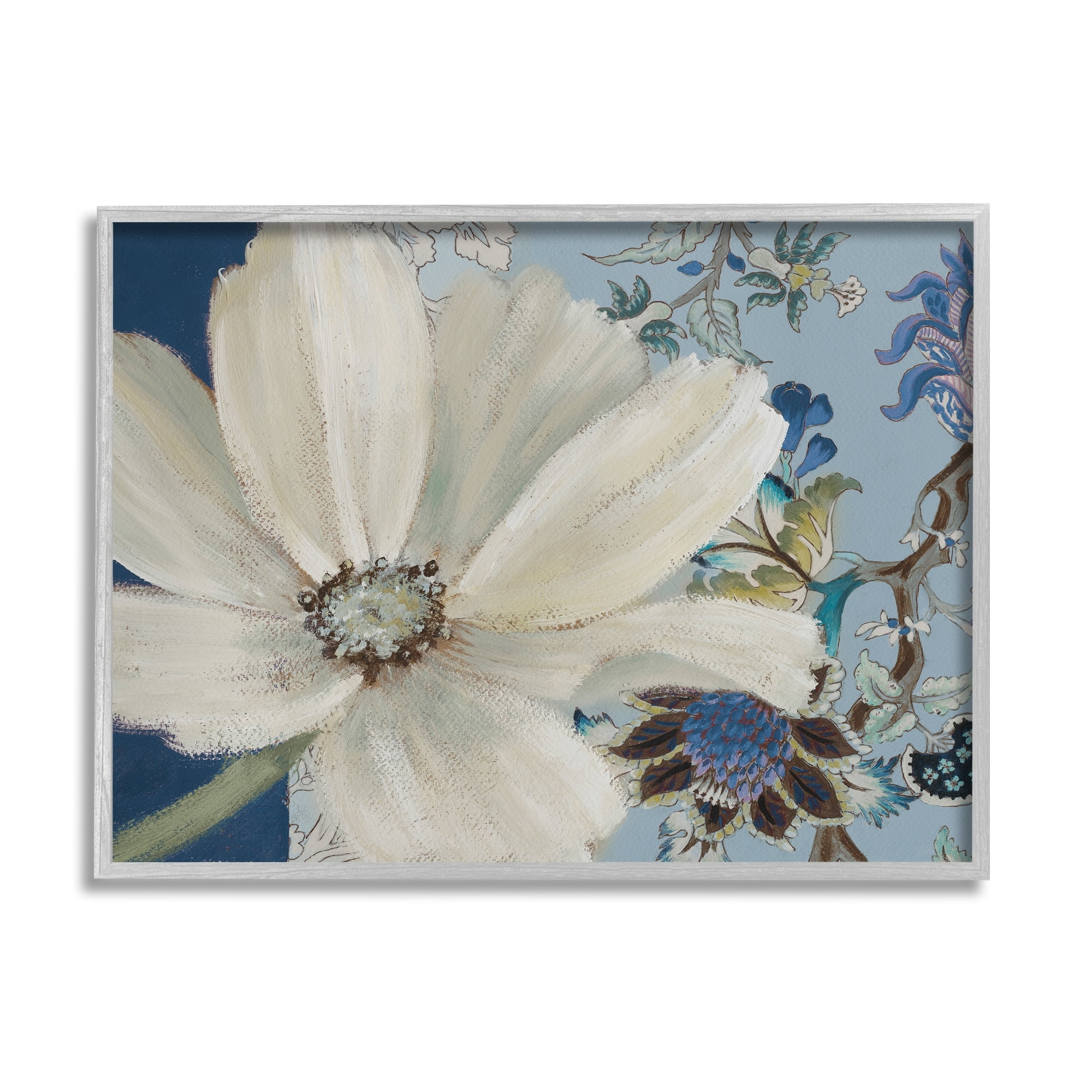 Stupell Industries Looming Cosmo Flower Vivid Floral Paisley Vine Pattern,30 x 24, Design by Lanie Loreth