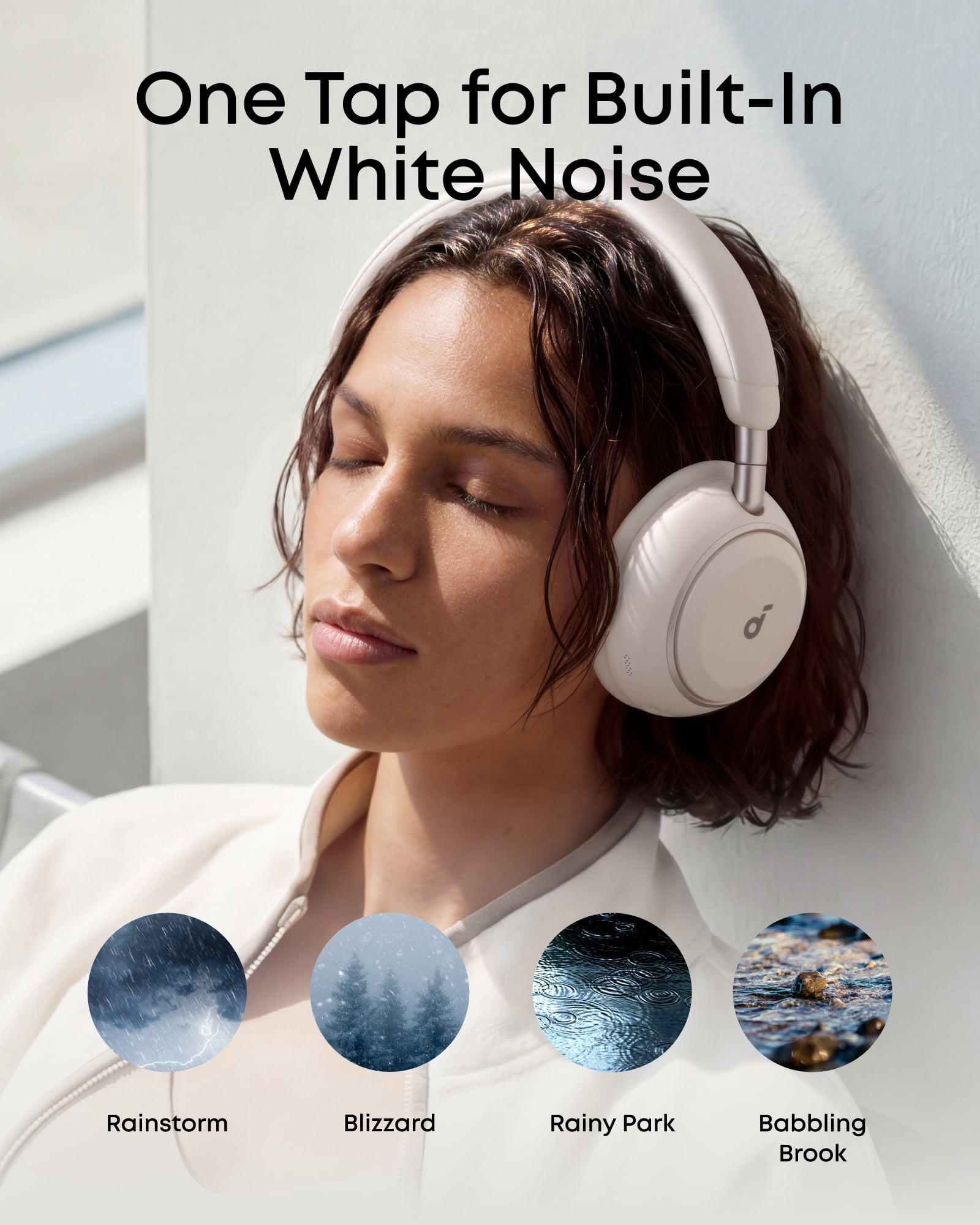 soundcore Space 2 by Anker, Active Noise Cancelling Headphones,Comfortable Fit, 50H Playtime, LDAC Hi-Res Wireless Audio, Dual Connection, Clear Calls, Bluetooth 6.1, Nap Mode, Wearing Detection