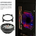 thumbnail image 3 of WRISTBIQUE Computer Cooling Fan 12Cm Hydraulic Bearing Quiet Rgb LED for Desktop Case Efficient Heat Dissipation, 3 of 8