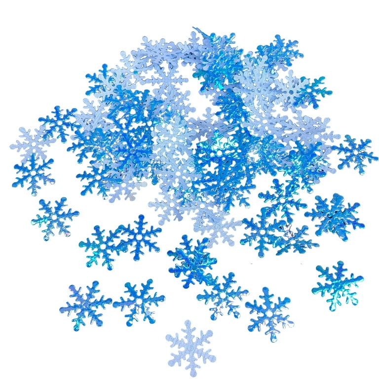 300Pcs Christmas Decorations Christmas Plastic Snowflakes Decorations  Snowflake for Craft Christmas Table Decorations Supplies Mini Snowflakes  Ornaments Decor for DIY Craft Home Winter Party 