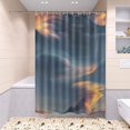 thumbnail image 6 of 4-Piece Bathroom Set with Waterproof Shower Curtain with Non-Slip Bath Mat, U-Shaped Mat & Toilet Lid Cover Beautiful Ionic Cloud, 6 of 8