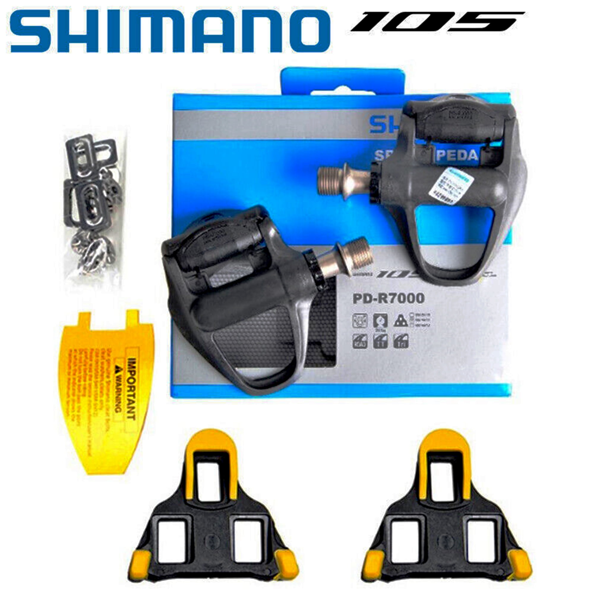 Shimano 105 PD-R7000 Carbon Fiber Road Bike Pedal with SM-SH11 Cleats 