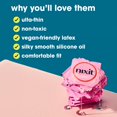 thumbnail image 4 of nixit Condoms | Ultra-Thin & Lubricated | No UTI Causing Chemical Irritants | Free from Toxins, Parabens, Spermicide, Glycerin & Fragrances | Vegan-Friendly Latex | 53mm Wide, 190mm Long (6 x3 Count), 4 of 6