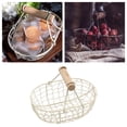 thumbnail image 3 of Durable Iron Bread Basket que Metal Storage Basket Food Container Fruit Vegetable Basket Storage Tray Kitchen Organizer Beige, 3 of 9