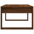 thumbnail image 3 of vidaXL Coffee Table Brown Oak 102x50x35 cm Engineered Wood, 3 of 5