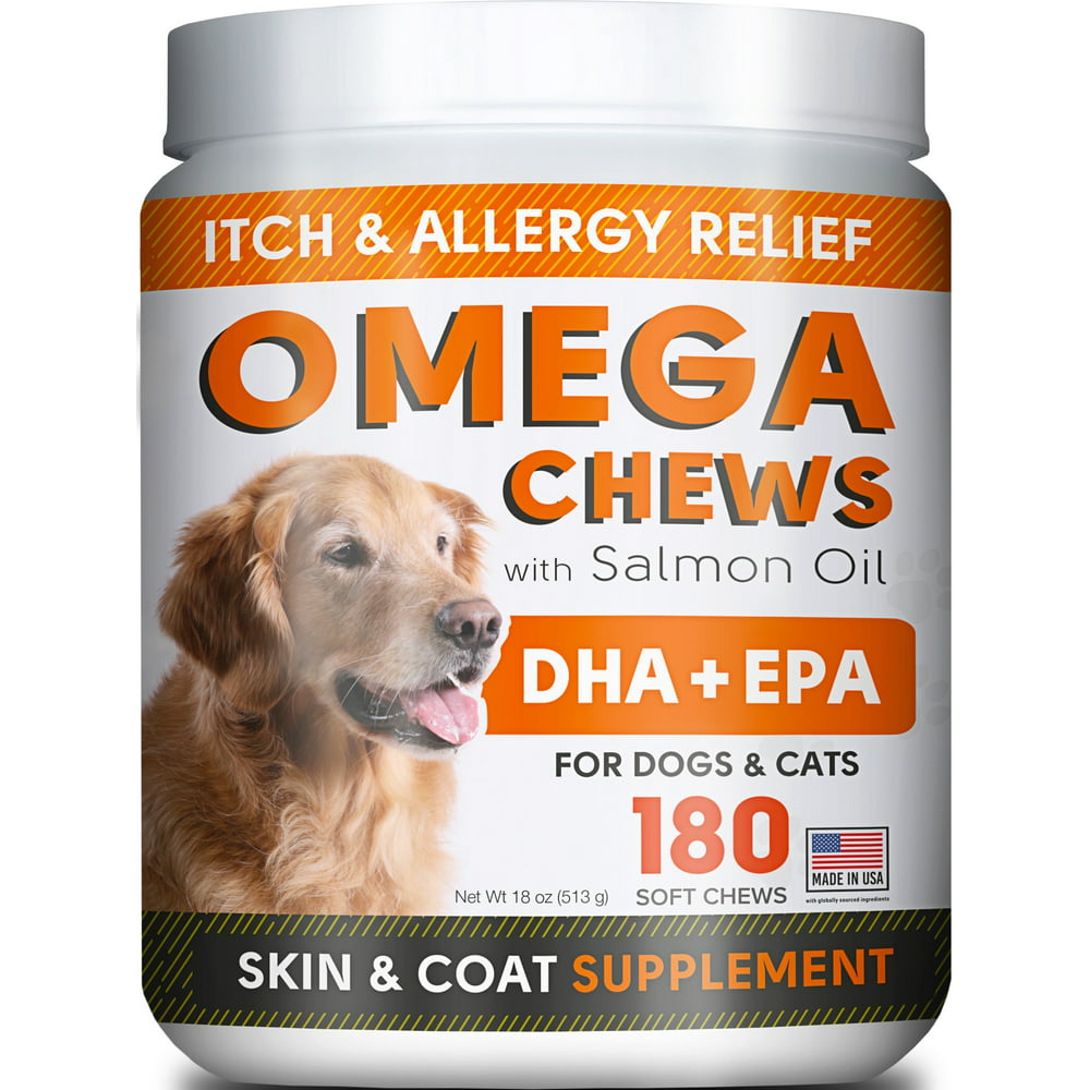 Fish Oil Omega 3 Treats For Dogs Allergy And Itch Relief Skin And