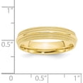 thumbnail image 4 of 10K Yellow Gold 10Ky 5mm Double Milgrain Comfort Fit Band Size 11.5 Made In United States 1dmc050-11.5, 4 of 5