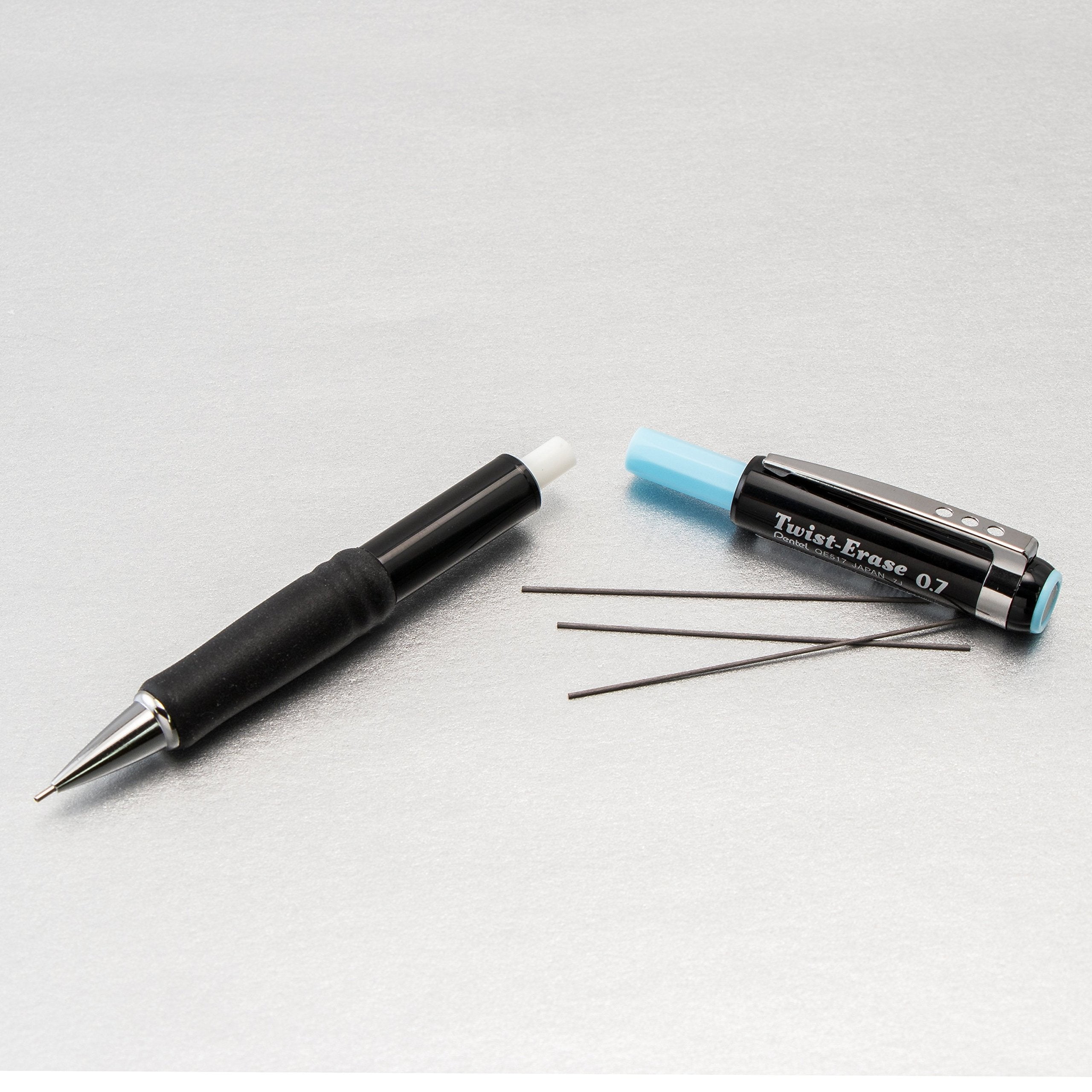 Twist-Erase III Mechanical Pencil (0.7mm), Black Barrel, 12 Count