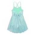 thumbnail image 4 of Miaeowve Girls Lyrical Ballet Dance Dress Sleeveless Shimmer Mesh Splice Tutu Skirted Leotard Dresses Dancewear Mint Green 8, 4 of 5