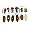 thumbnail image 2 of 12pc Pirate Water Gun Toys Set - Floating Bath Time Targets for Pool Play, Outdoor Splash Battle Game with EVA Stickers, Bathroom Swim Party Supplies​(A), 2 of 8