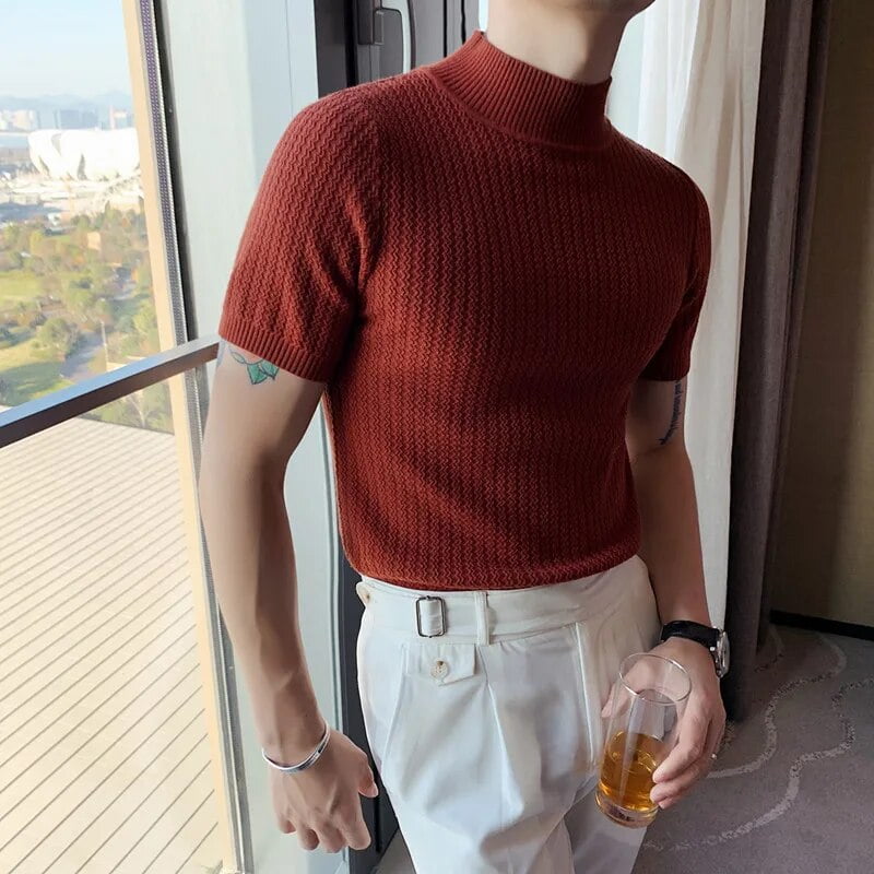 Ropa Hombre Autumn Winter New Turtleneck Sweaters For Men Korean Luxury Men s Clothing Slim Fit Casual Pull Homme Pullovers 4XL Walmart