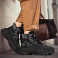 thumbnail image 4 of NOKIO Men'S High-Top Thermal Snow Boots Men'S Cold-Resistant High-Top Snow Boots Couple Women Men Hiking Boot Shoes Cotton Short Shoes Snow Boots Men'S Snowstorm-Resistant Casual Shoes, 4 of 5