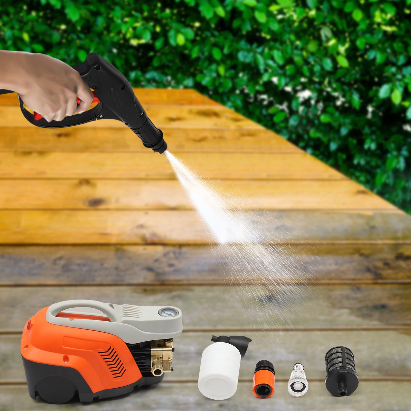 1300W Electric Pressure Washer 600L/H Portable Car Power Jet Washer