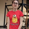 thumbnail image 3 of Tee Hunt Happy Easter Crazy Egg T-Shirt Egg Tapping Religious Holiday Women's T-Shirt Tee, Red, X-Large, 3 of 5