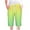 Green, variant on Pxkloy Summer Shorts for Women High Waisted Drawstring Casual Bermuda Short Trendy Gradient Print Comfy Knee Length Shorts Yellow,XL