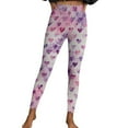 thumbnail image 7 of Vekome Pink Leggings for Women Plus Size Valentines High Waisted Yoga Pants Seamless Heart Lightweight Running Tights L, 7 of 7