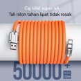 thumbnail image 4 of Cable USB C de 66 W, 3 m, 5 m, 8 m, tipo C, 6 A, cable de datos de carga súper rápida inteligente para teléfono celular Huawei mate60pro, cable de silicona, 4 of 5