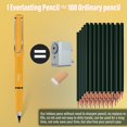 thumbnail image 4 of yeacher 6-Piece Everlasting Pencil Set with No Ink, No Sharpening, Durable HB Lead for Writing & Drawing, Includes 6 Replaceable Tips in White & Pastel Colors, 4 of 5