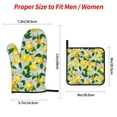 thumbnail image 2 of Pofeuu Lemon Seamless Pattern Oil Painting Effect Print Oven Mitts and Pot Holders 4 pcs Set,High Heat Resistant 500 Degree Extra Thicken Long Kitchen Cotton Oven Glove for Cooking, 2 of 6