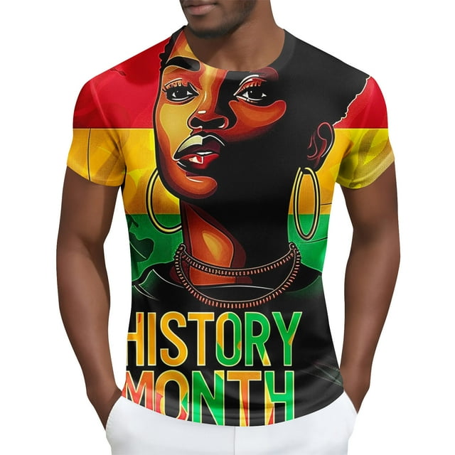 Tops para hombre, blusas y camisas de manga corta con cuello redondo para hombre Camisa de manga corta estampada para hombre Top/camisa de manga corta con cuello redondo Tops para hombre