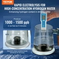 thumbnail image 2 of VEVOR Hydrogen Water Cup 400 ml/14.1 oz Hydrogen Generator SPE Ionizer Machine, 2 of 9