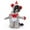 Light Gray, variant on Jester Clown Dog Halloween Costume, Funny Two-Leg Circus Pet Halloween Costumes for Halloween Role Play, Carnival Party, and Photo Props (Vermilion)