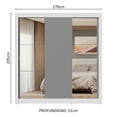 thumbnail image 3 of Ropero Closet Madesa 3 Puertas 2 Espejos BG, 3 of 5