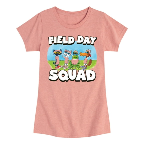 Pete the Cat - Field Day - Field Day Squad - Teammates - Toddler And Youth Girls Short Sleeve Graphic T-Shirt