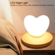 thumbnail image 4 of Preciosa forma de corazón LED luz nocturna USB carga táctil interruptor decoración lámpara blanca, 4 of 5