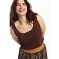 thumbnail image 4 of June & Vie Women's Plus Size Pointelle Cropped Sweater, 4 of 5