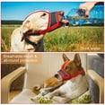 thumbnail image 7 of Dog Muzzle, Reflective Soft Nylon Muzzle with Strengthen Strap, Air Mesh Breathable Drinkable and Adjustable Loop Pet Muzzles,Anti Biting Barking Chewing for Small Medium Large Dogs 4 Colors, 7 of 7