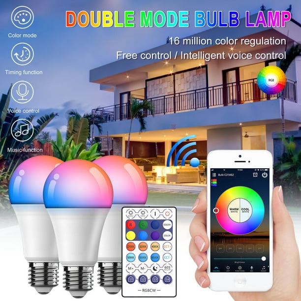 Bombilla Led inteligente WiFi E27 9W Smart Life Control de voz lámpara Led 110V bombillas Led con Alexa y Google Home asistente Control de voz