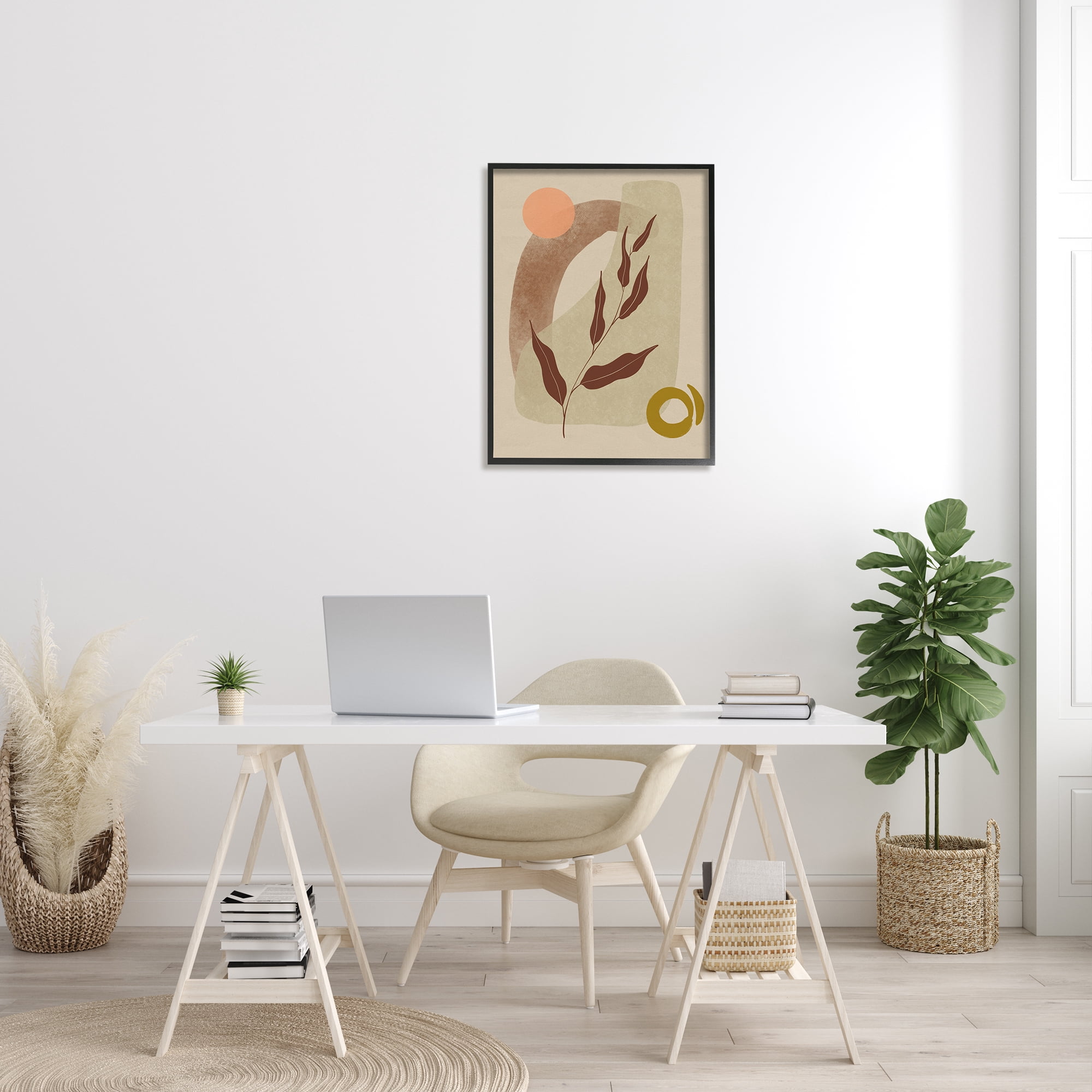 Stupell Indtries Warm Abstract Shapes Dessert Tone Collage Brown Orange,24 x 30,Design by Nicholas Holman&nbsp;