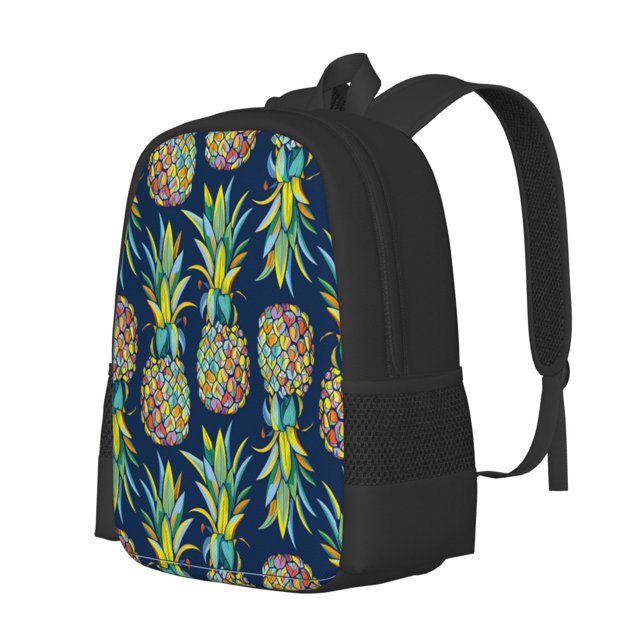 Balery Colorful Pineapples Mochila para hombre y mujer - Tela Oxford 600D resistente - Gran capacidad, resistente al agua, ideal para la escuela, viajes y senderismo