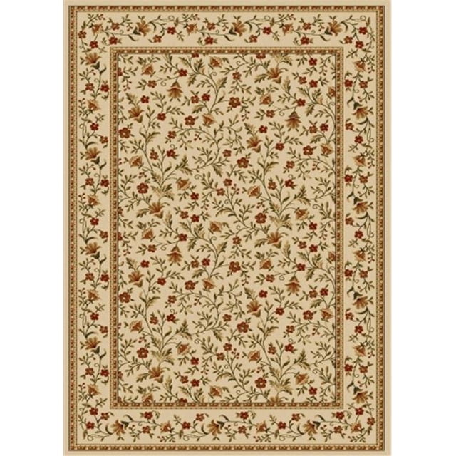 Radici 1593-1140-IVORY Como Rectangular Ivory Traditional Italy Area Rug- 3 ft. 3 in. W x 4 ft. 11 in. H