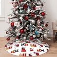 thumbnail image 4 of KLL 36" Christmas Tree Skirt Cute Cat And Christmas Gift Xmas Tree Skirts Mat for New Year Xmas Holiday Party Indoor Outdoor Home Decoration, 4 of 5