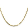 thumbnail image 2 of 14K Yellow Gold Figaro Chain Necklace 20 inch 2.5 mm Semi-Solid with Lobster Clasp, 2 of 4