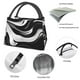 thumbnail image 4 of Easygdp Abstract Black White Swirls Bolsa de Almuerzo Insulada Reutilizable, Bolsa de Mano y Bandolera para Oficina, Trabajo, Viajes, 4 of 6