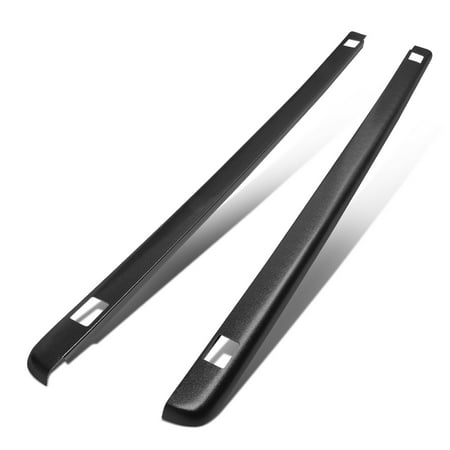 1999 Silverado Specifications For 1999 to 2007 Chevy Silverado / GMC Sierra 6.5Ft Bed Satin Black Bump Textured Rail Cap w / Stake Holes Left+Right ()